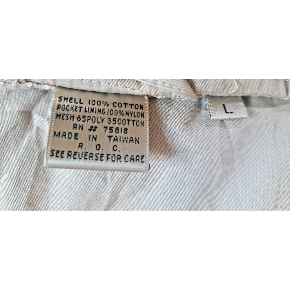 KODAK Attaccapami Photographers Vest L Khaki Adjustable‎ Vented Multiple Pockets
